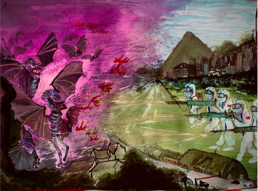 “疫情當前，孩子們有‘畫’說”作品展播（四十三）