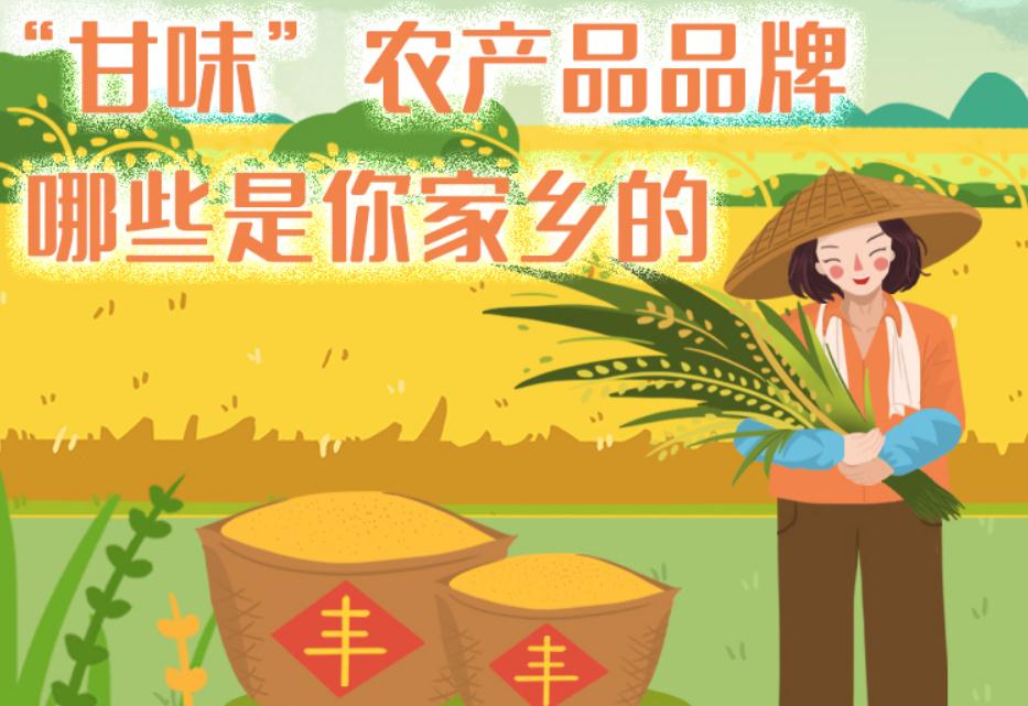 一圖帶你了解“甘味”農(nóng)產(chǎn)品品牌 ，哪些是你家鄉(xiāng)的？