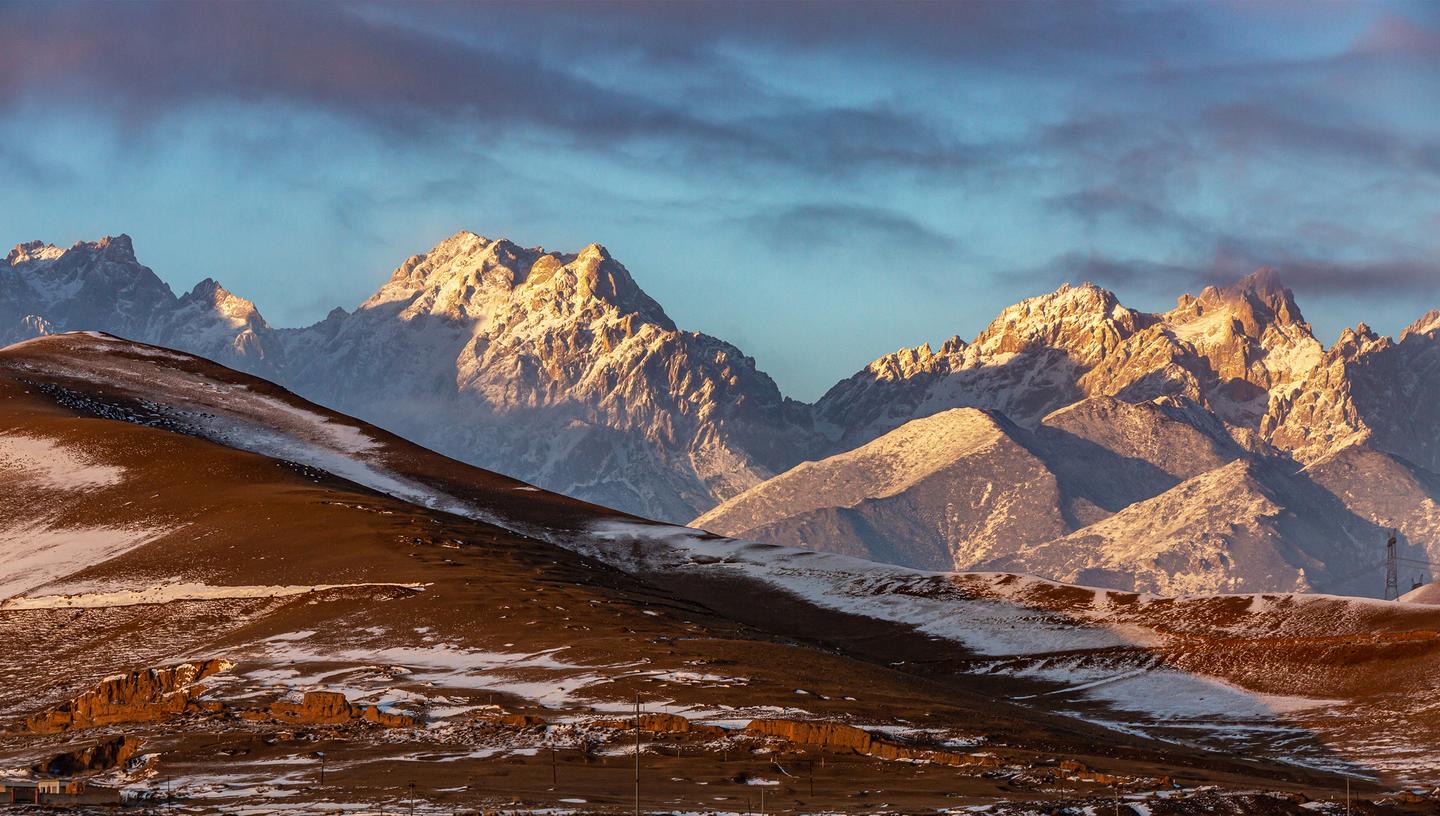 【輪播】武威天祝:祁連山烏鞘嶺段雪后初霽 靜美如畫_fororder_1