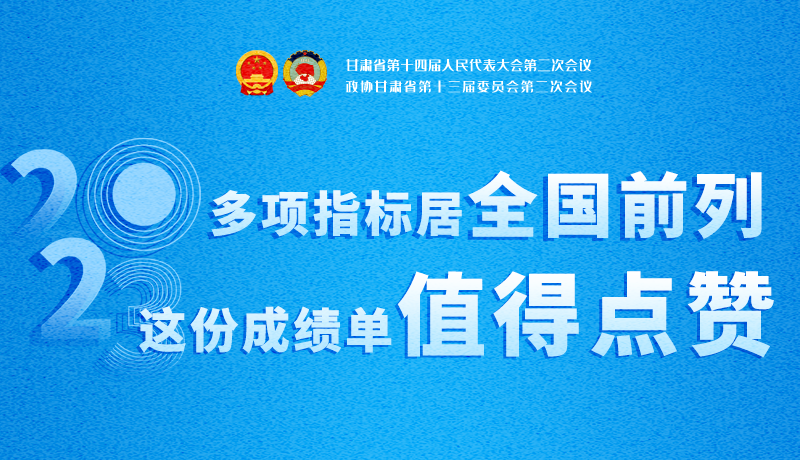 【聚焦2024甘肅兩會(huì)】3D海報(bào)|多項(xiàng)指標(biāo)居全國前列！甘肅這份成績單值得點(diǎn)贊