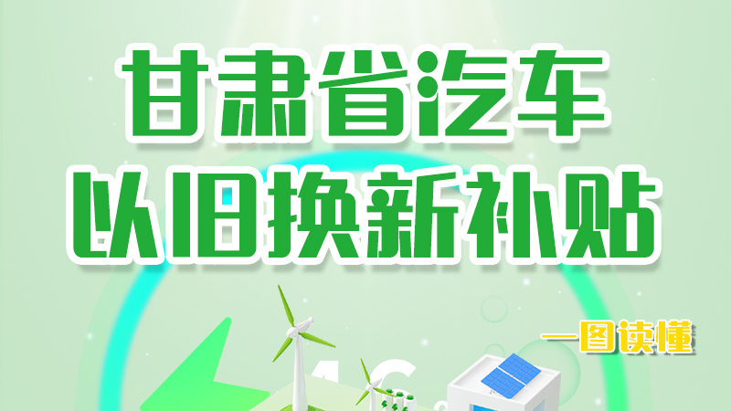 海報|重大利好！甘肅省汽車以舊換新補貼來了