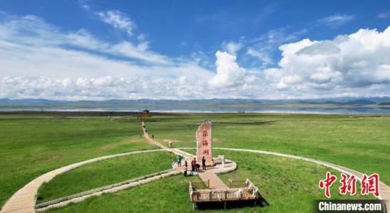 2024年6月，甘肅甘南州碌曲縣尕海湖。(資料圖)高瑩 攝