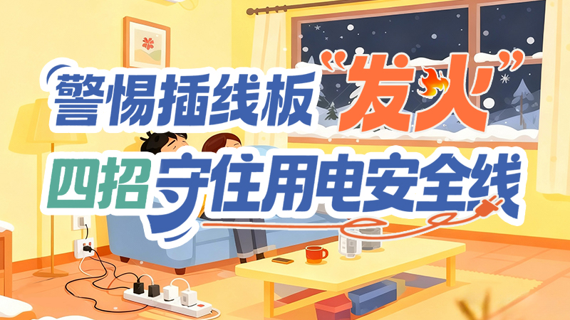 長(zhǎng)圖|警惕插線(xiàn)板“發(fā)火”！四招守住用電安全線(xiàn)